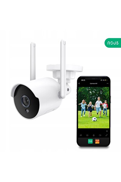 lumi nous white Cameră de exterior WiFi NOUS W7 Bullet 3MP IP66 Microfon și d...