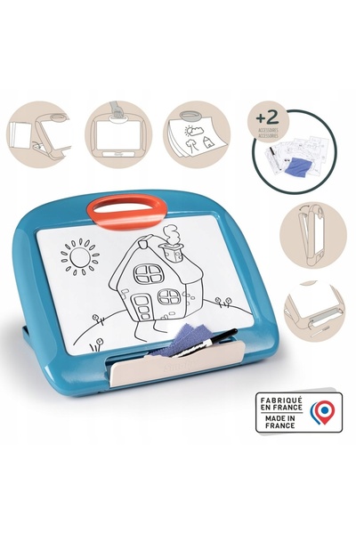 Smoby Tablă modulară pentru scris, set cu marker și spațiu de depozitare