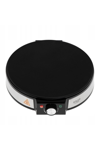 adler Aparat electric de făcut clătite mare, 30 cm, tigaie antiaderentă pentr...
