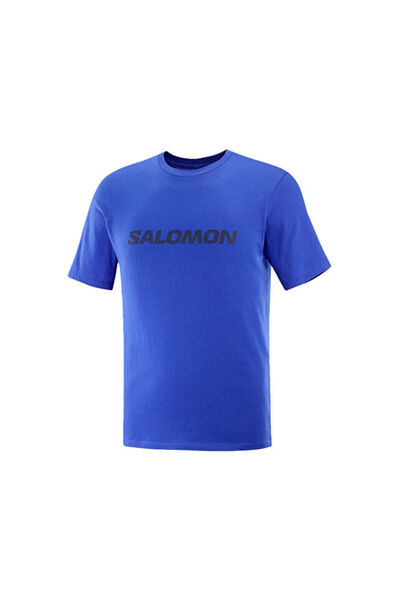 Salomon Logo Men's Casual T-Shirt Lc2102400 Blue