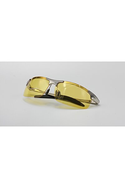 PolarZone Ochelari de soare pentru bărbați, metalici, polarizați, pentru cond...