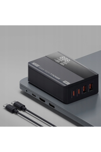 Newell ÎNCĂRCĂTOR USB CU AFIȘAJ, CU PORTURI USB-A ȘI USB-C, POWER DELIVERY 10...