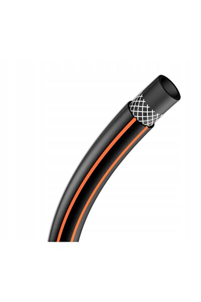 Bradas Furtun de grădină rezistent, cu 3 straturi, armat, 1/2 inch, 50 m, neg...