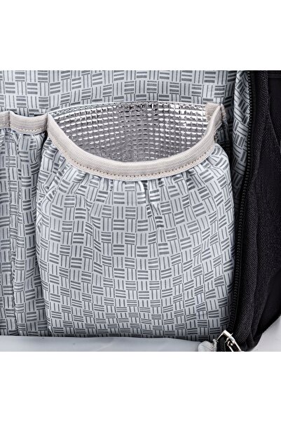 Kinderkraft Rucsac Molly cu 14 buzunare, buzunar termoizolant, negru