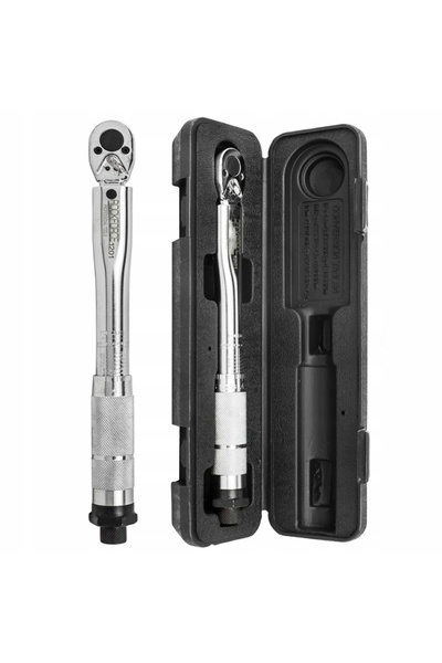 ROCKFORCE Cheie dinamometrică pentru roți 1/4 " 2-24 Nm cromată cu clichet și...