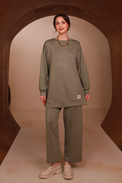 Balenbi Γυναικείο Oysh Modal Ύφασμα Oversize 80 εκ. Τουνίκ Παντελόνι με φαρδι...