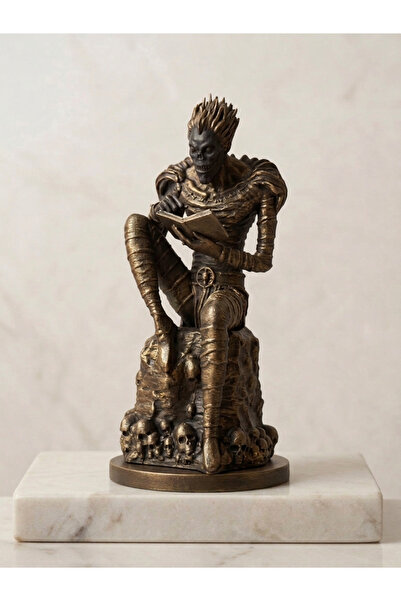 Lento Design Death Note Ryuk Shinigami Eskitme Bronz Görünümlü Figür - Dekora...