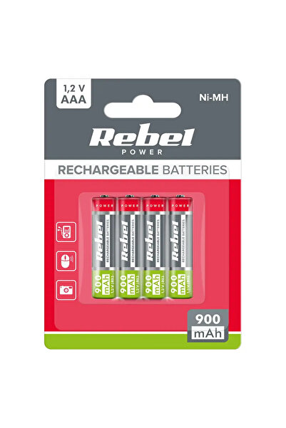 OEM Top Bottom Set of 4 Rebel NI-MH AAA R3 900mAh 1.2V BAT2013 batteries
