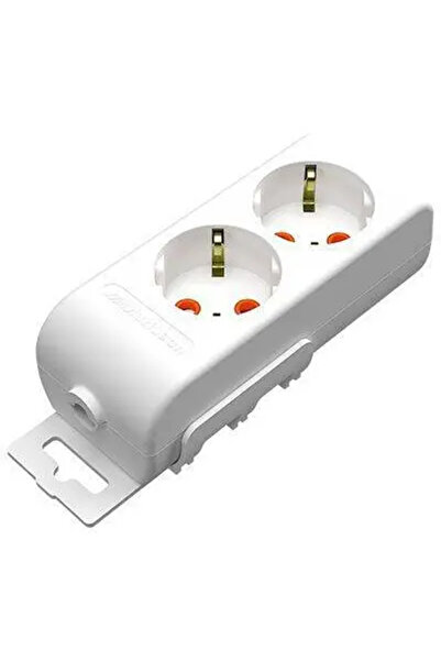 OEM Electrical extension block 2 schuko sockets 16A 3500W white Ri-tech Mutlu...