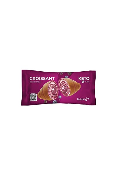 FeelingOK Feeling OK Variegated croissant filled with berry cream 50g