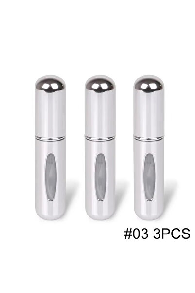 Choice Metal 5ml Silvery 3pcs 5ml Portable Refillable Spray Bottle Plastic li...