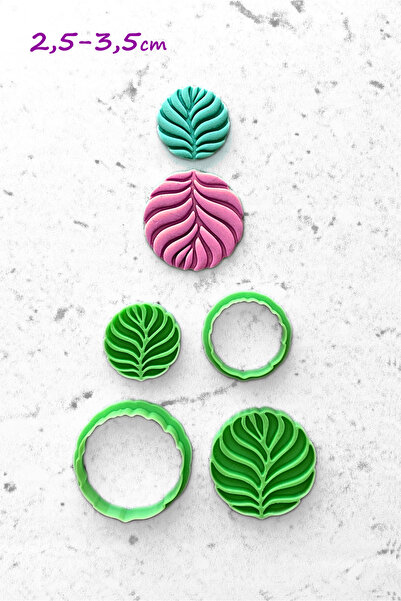WE3D Leaf Pattern Earring Mold Polymer Clay Ceramic Plasticine Mold and Stamp...