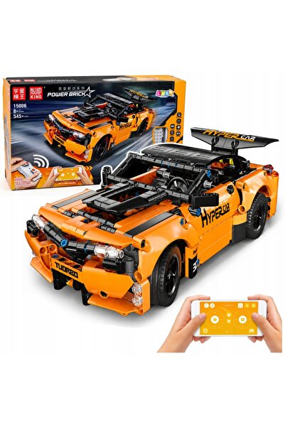 LeanToys Set de construcție Mașină Telecomandată RC Portocalie 545 el.