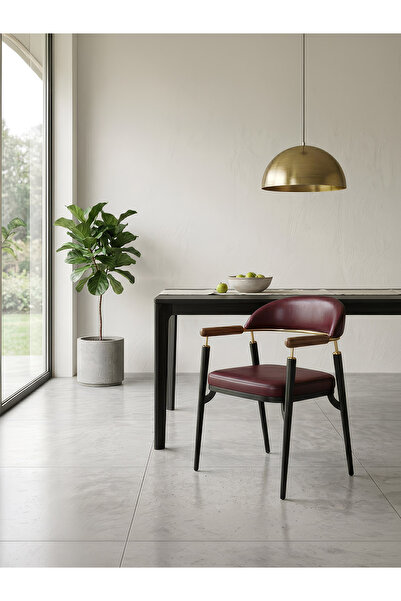 Gazzini Furniture Valen Exclusive Kolçaklı Metal Sandalye