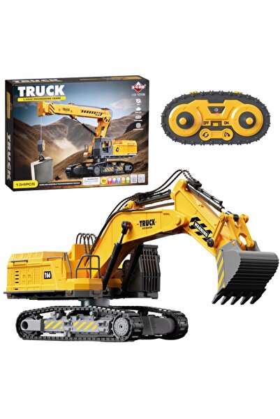 LeanToys EXCAVATOR TELECOMANDAT - SET DE CONSTRUCȚIE 133 PIESE, TELECOMANDĂ 2...