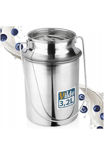 Vilde Kanka STALOWA recipient metalic pentru lapte, tip retro, 3,2L