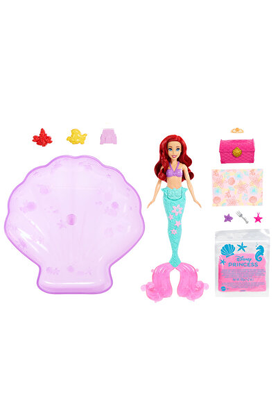 mattel Păpuși Barbie Prințese Disney Ariel pentru joacă în apă și set