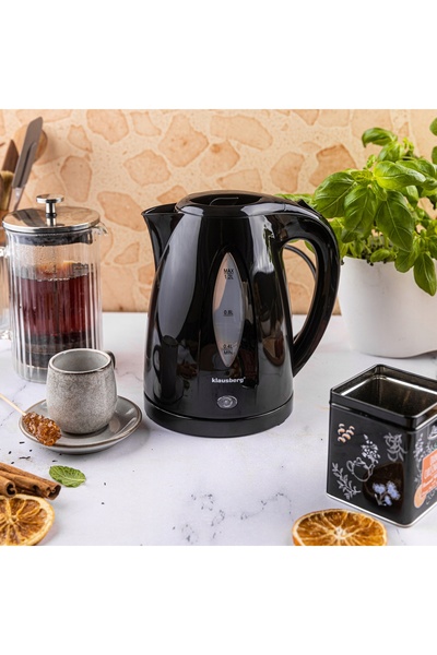 Klausberg Fierbător electric mic 1.2L negru, fierbere rapidă
