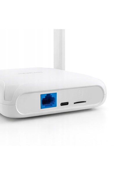 Qoltec Router mobil 4G LTE WiFi 6 AX300 SIM USB-C 2 Antene pentru acasă Portabil