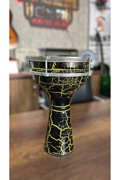 Küçük Darbuka Ritim Sarı İşlemeli