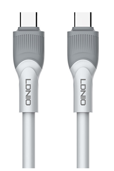 LDNIO Καλώδιο USB-C σε USB-C LC601C, 100W PD, 1μ, γκρι