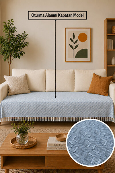 Gizo Home Eco |   Cotton Bohemian Sofa Cover, Sofa Bed Cover, Armchair Cover,...
