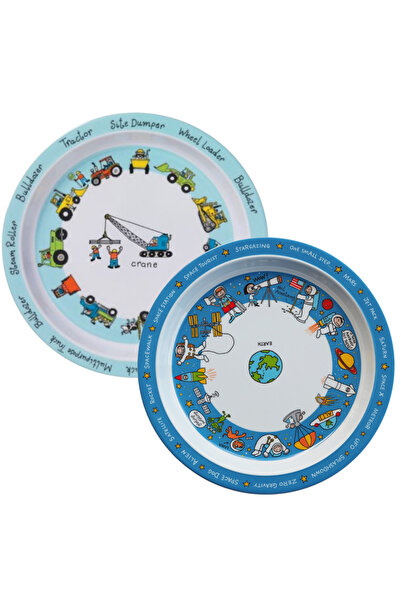 Tyrrell Katz 2-Piece Melamine Food Plate Trucks-Space