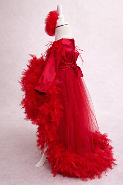 No branded Rochie luxury cu pene