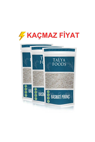 tms talya foods Talya Foods Basmati Pirinç 3X500 Avantaj Seti