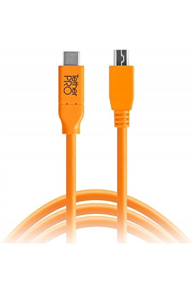 Tether Tools Cablu USB-C USB 2.0 Micro-B Pro 4.6 m Portocaliu