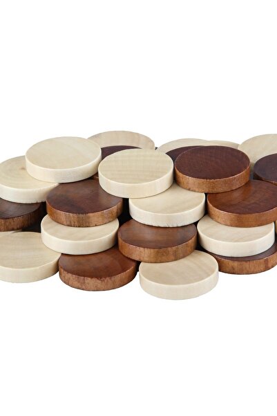 Sunrise Chess & Games Wooden pawns (stones) for 100 field checkers
