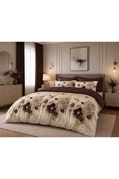 Casa Pucioasa Lenjerie pat dublu cu Elastic ,Finet , 4 piese