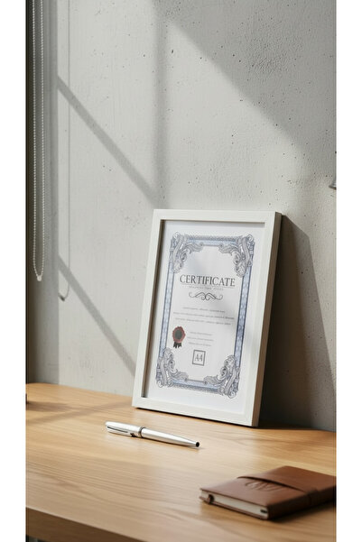 zezedesing Wooden Patterned Photo & Document Frame 34X25 |   Diploma, Tax Dec...