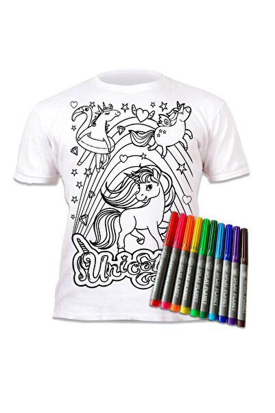 OEM Splat Planet Πλενόμενο T-Shirt Ζωγραφικής "Unicorns" με Μαρκαδόρους (5-6 ...