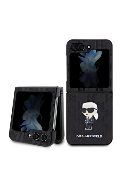 OEM Karl Lagerfeld Monogram Ikonik Pin Saffiano Case Θήκη προστασίας από δερμ...