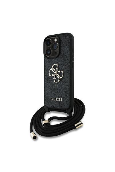 OEM Guess - PU 4G Metal Logo Θήκη με Crossbody Strap για iPhone 16 Pro Max – ...