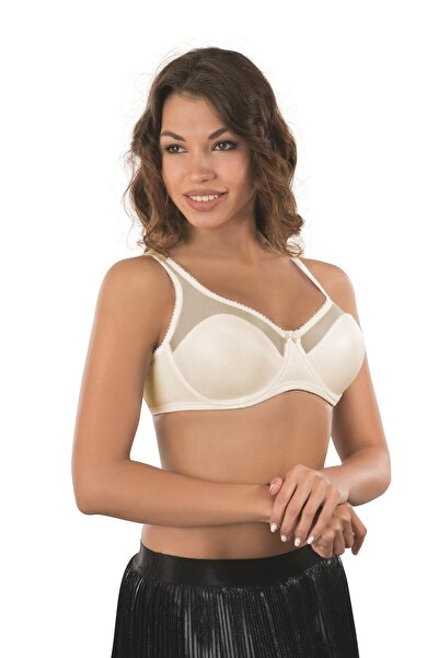 Emay İç Giyim Ekru Mi Emay 169 C Basic Underwire Gathering Bra