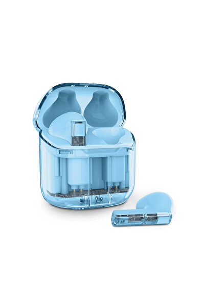 XMUSIC Căști intraauriculare Bluetooth albastre