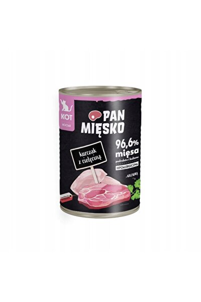 NO BRAND Hrana pentru pisici PAN MIĘSKO Pui cu vită 400 g