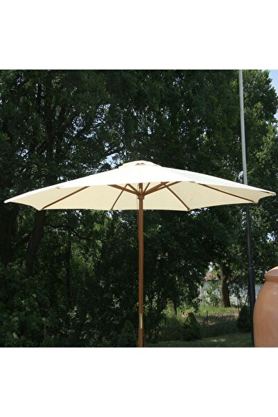 NO BRAND Umbrelă de grădină PATIO Poly Ecru