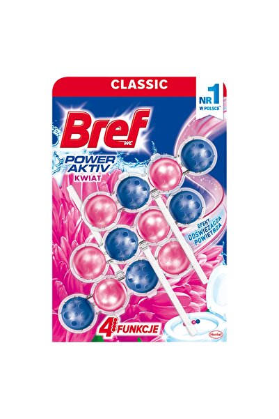 NO BRAND BREF Power Activ Kwiat cuburi de toaletă 3x50g