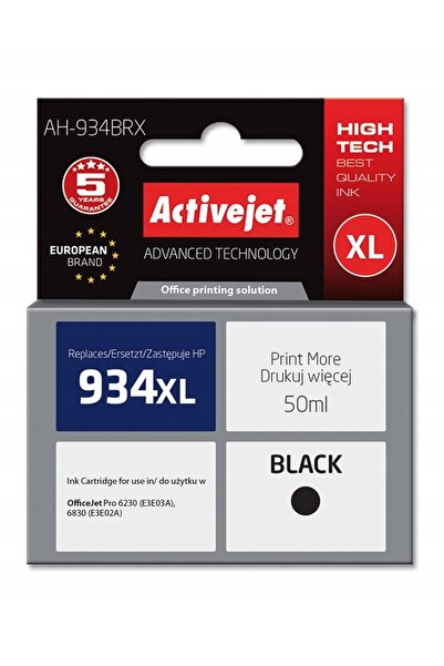 NO BRAND Cerneală ACTIVEJET pentru HP 934 XL C2P23AE Negru 50 ml