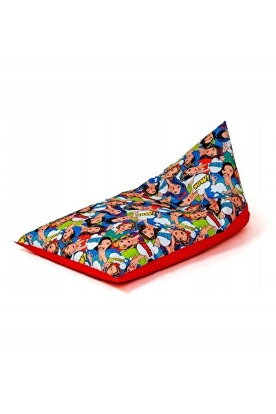 NO BRAND Pufa worek GO GIFT Saltea cu umflare prin presiune roșu intens XXL 1...