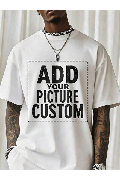 NOURAM Custom Picture T Shirt Add Your Photo Design Personalized Graphic Tee ...