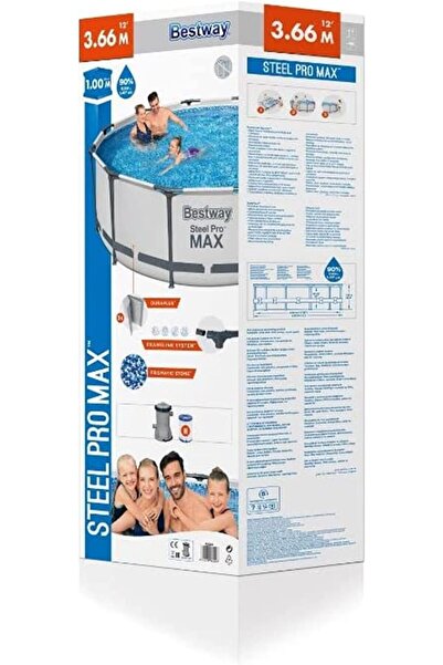 Generic Steel Pro MAX Pool Set 366cm x 100cm, Multicolor, 26-56260