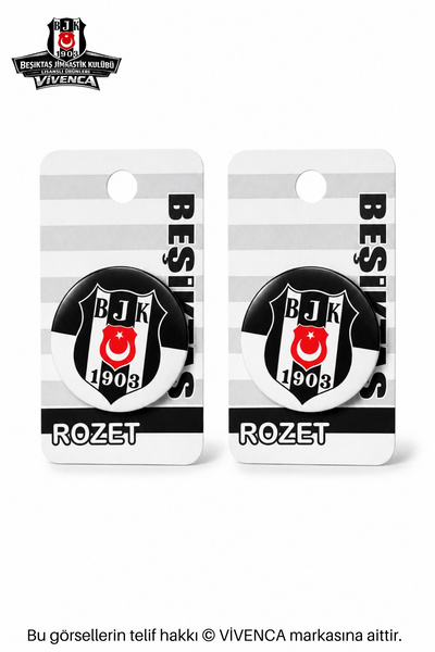 Beşiktaş VİVENCA İLE YENİ SEZON LİSANSLI İKİLİ ROZET