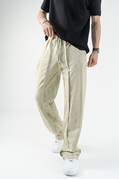 Gerusta Men's Comfortable Loose-Fitting Elastic Waist Trousers