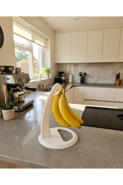 Filkorium3D Minimalist Banana Hanger – 20 cm Plastic Banana Stand – 2 Pieces ...