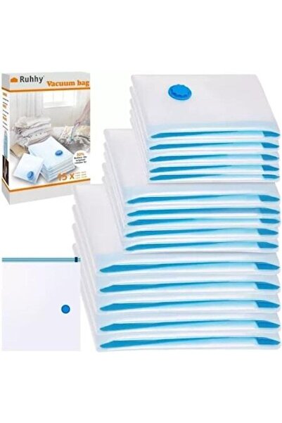 Ruhhy Set de 15 pungi de vid 50x70cm, 60x80cm, 70x100cm
