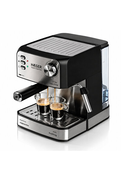HAEGER Espressor Manual 20 Bari Super Espresso, Putere 850 W, Pompa Italiana ...